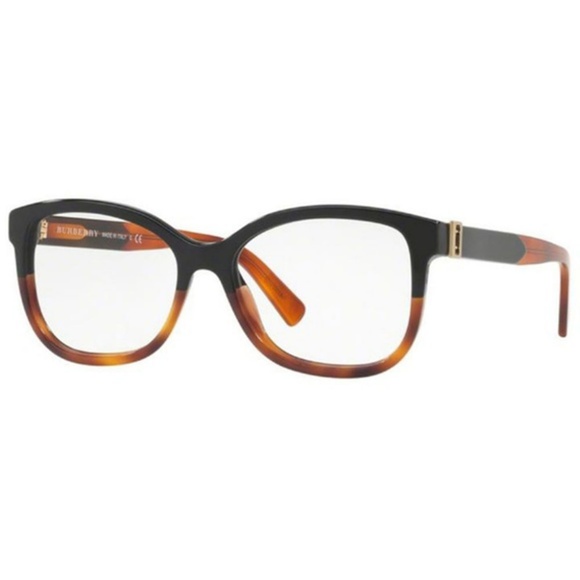 Burberry Eyeglasses Black/Havana w/Demo Lens - Picture 1 of 4